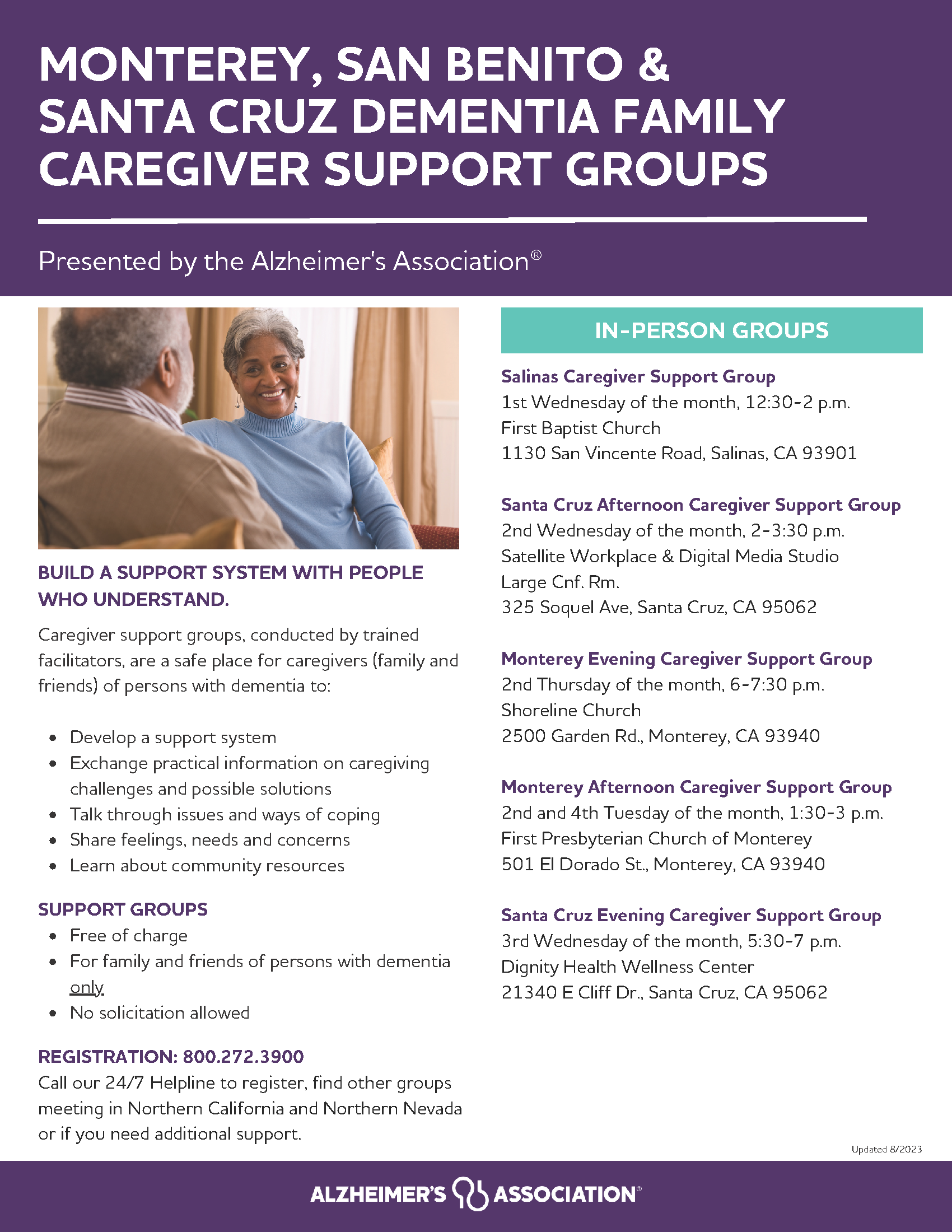 Monterey & Santa Cruz Dementia Family Caregiver Support Groups_2024_Page_1